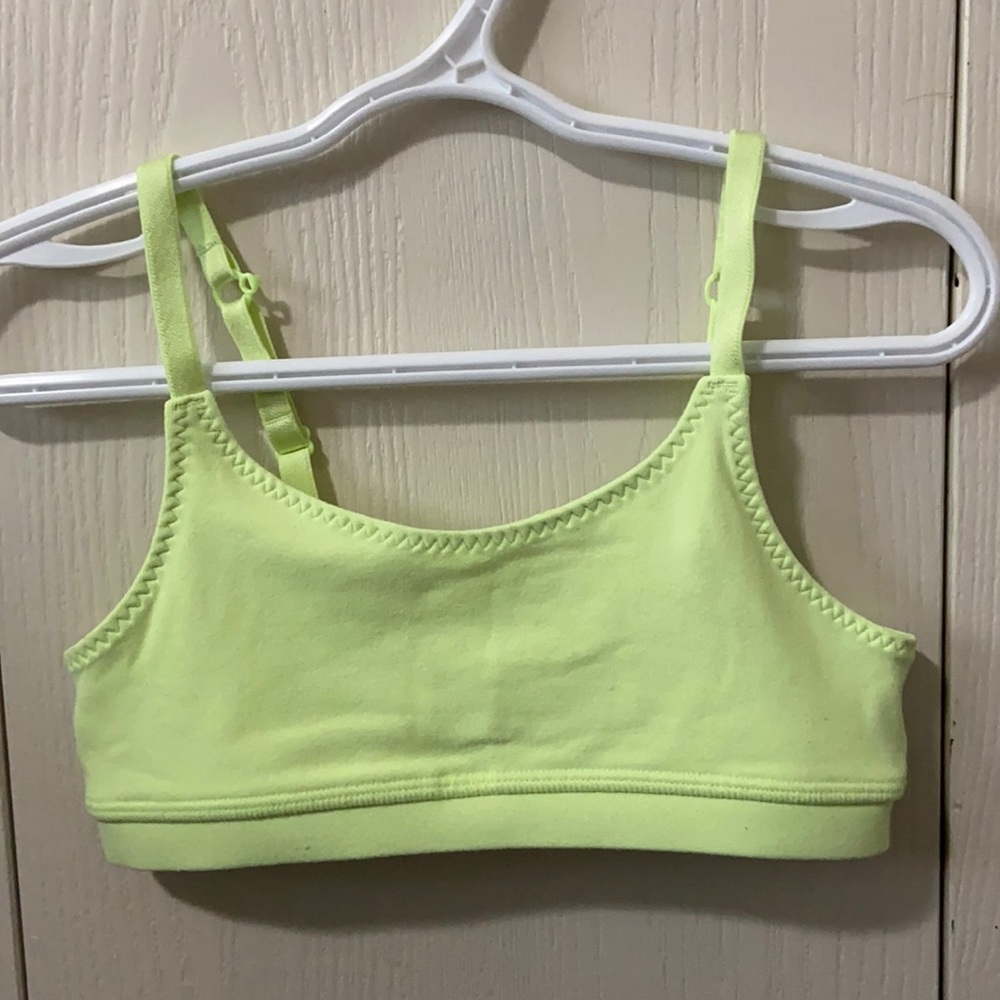 Ivivva Fluorescent Yelllow Sports Bra